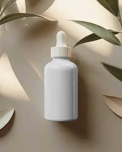 Premium Dropper Bottle Mockup For Cosmetic Or Essential Oil Packaging Design Presentations
