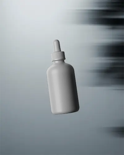 Minimalistic Dropper Bottle Mockup For Cosmetic And Essential Oils Presentation Purposes