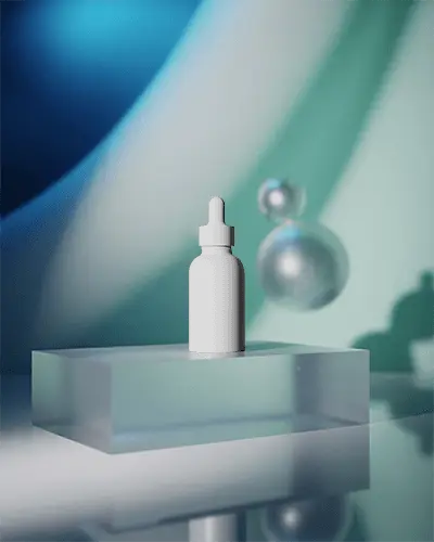 Minimalist Dropper Bottle Mockup Elegant Packaging Ideal For Cosmetic Products