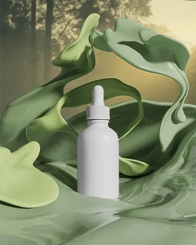 Elegant Dropper Bottle Mockup With Smooth Liquid Motion Ideal For Essential Oil Labels