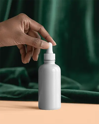 Premium Dropper Bottle Mockup For Cosmetic Serums Skincare And Essential Oil Packaging Design