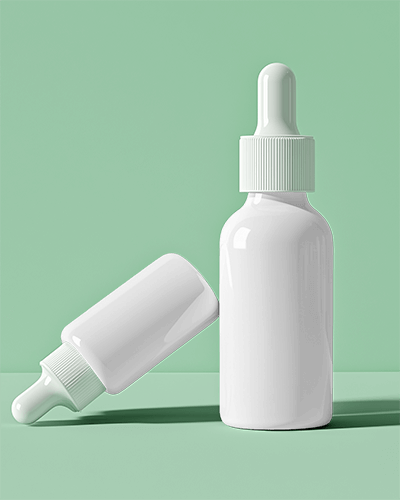 Dropper Bottle Mockup Soft Green Background With Clean Lighting Modern And Fresh Aesthetic 048