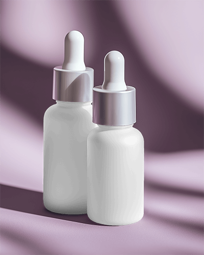 Dropper Bottle Mockup Gentle Lighting Elegant Minimalist Skincare Branding 054