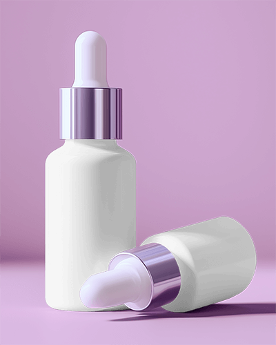 Dropper Bottle Mockup Pastel Purple Modern Skincare Branding 055