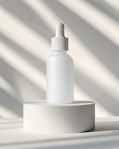 dropper-bottle-on-round-pedestal-with-striped-light-shadows-079