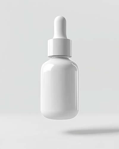 Dropper Bottle Mockup Minimal White Background Subtle Shadow Clean And Modern Design 095