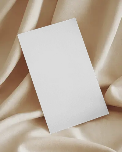 Angled Flyer Mockup On Cream Fabric Soft Lighting Minimalist Presentation For Event Or Promotion 0125