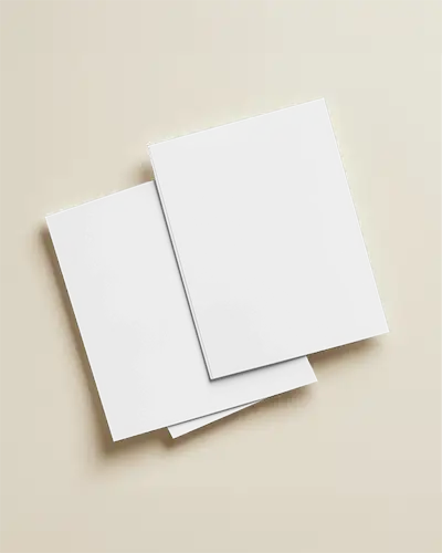 Wedding And Congratulations Card Mockup Two Stationery Templates Botanical Accents On Light Neutral Backdrop 0132