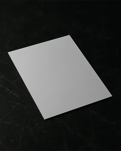 Dark Marble Surface Flyer Mockup Top View With Sleek Elegant Black Tones
