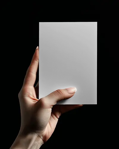 Hand Holding Flyer Mockup On Black Background Close Up Realistic Skin Tone Soft Light Contrasthand Holding Flyer Mockup On Black Background Close Up Realistic Skin Tone Soft Light Contrast