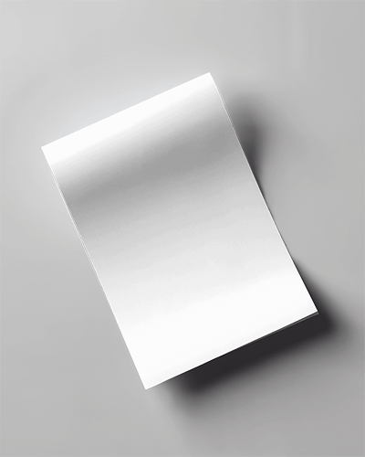 Top View Floating Flyer Mockup With Clean Background For Design Display