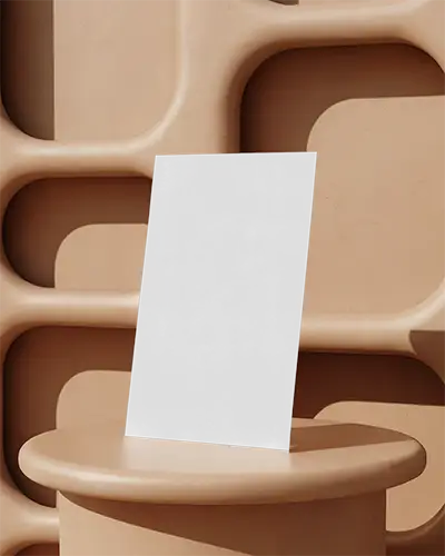 Modern Minimalist Flyer Mockup With Unique Geometric Background For Design Presentation 0321