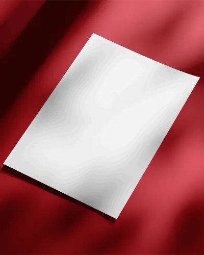 Professional Flyer Mockup On Smooth Fabric Background For Branding And Promotion