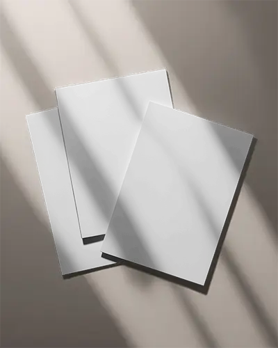 Realistic Flyer Mockup Set Showcasing Empty Pages For Marketing And Advertising