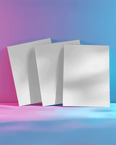 Professional Vertical Flyer Mockup On Gradient Background For Marketing And Advertising