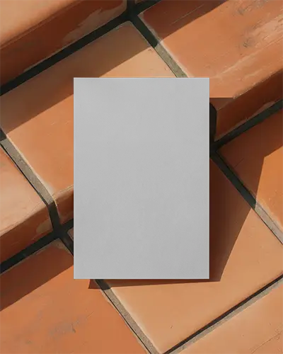 Minimalist Flyer Mockup On Textured Ground For Clean Design Presentations