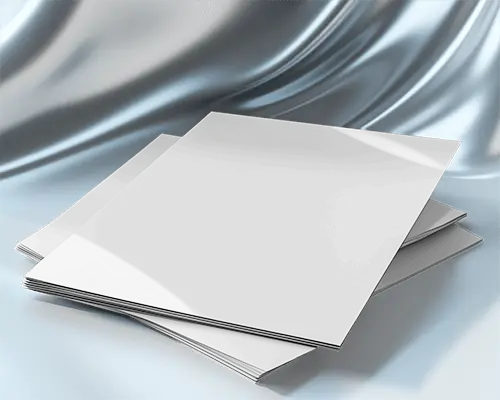 Elegant Silk Background Flyer Mockup Stack Of Flyers On Reflective Fabric Luxurious And Modern Presentation 062