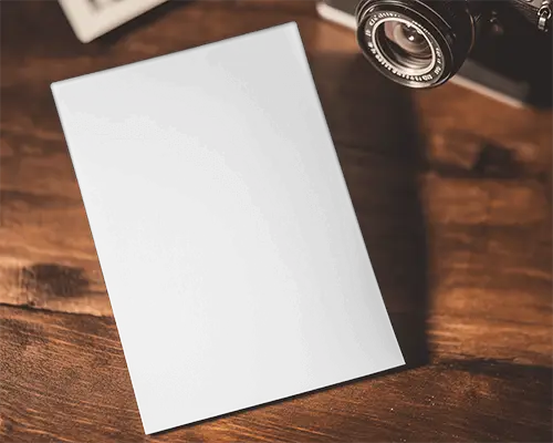 Rustic Wooden Background Flyer Mockup White Flyer On Textured Wood Surface Warm And Organic Presentation 067