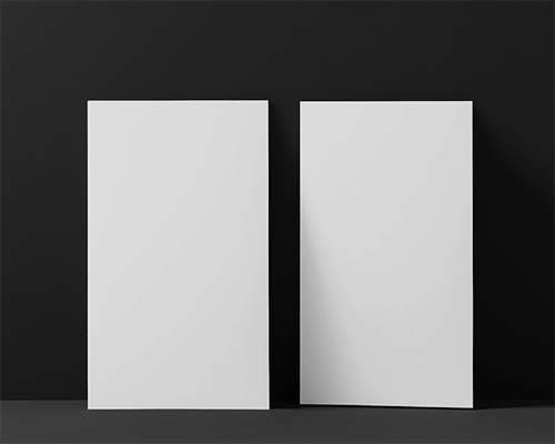 Duo Flyer Mockup Classic Black Background Elegant Clean Display