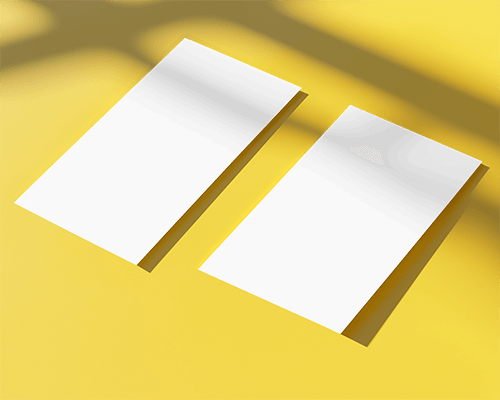 Cheerful Yellow Background Flyer Mockup Bright Clean Dual Display