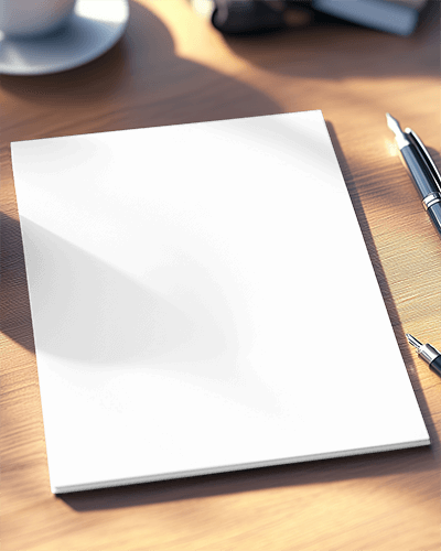 Professional Desk Flyer Mockup Clean Setup With Natural Light