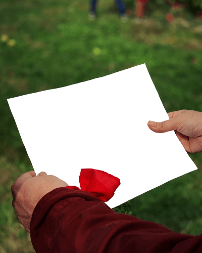 Landscape Flyer Mockup In Hand