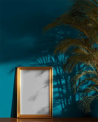 elegant-photo-frame-mockup-standing-on-wooden-surface-with-natural-light-shadow-background