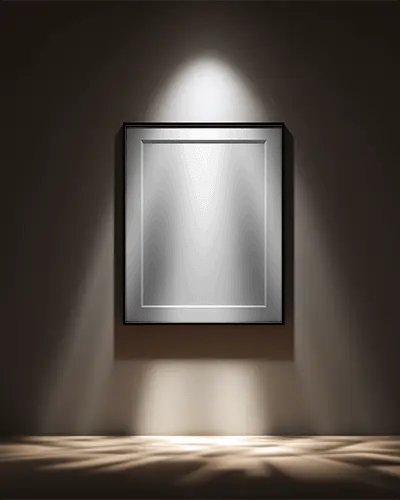 Elegant Minimalist Wall Frame Mockup For Modern Digital Art And Photography Portfolio Display