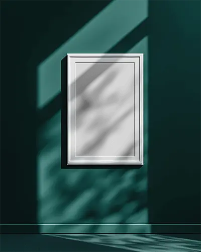 Elegant Minimalist Wall Hanging Frame Mockup For Modern Interior Decor Visualization