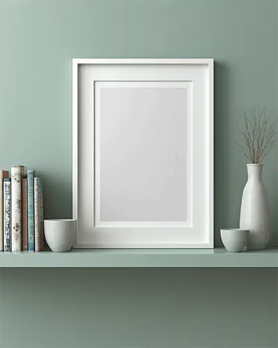 Modern Simple Photo Frame Mockup For Digital Art Presentation And Room Styling