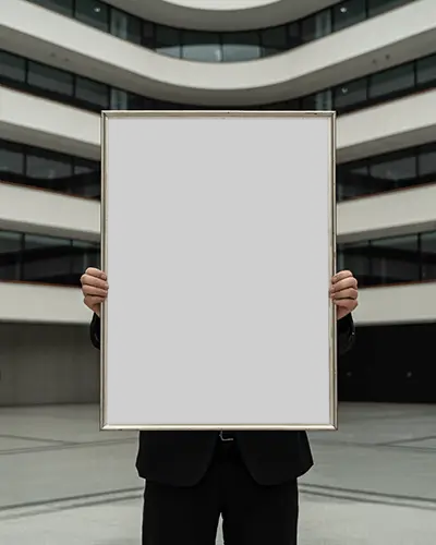 Professional Presentation Frame Mockup For Business Promotion And Creative Design Showcase