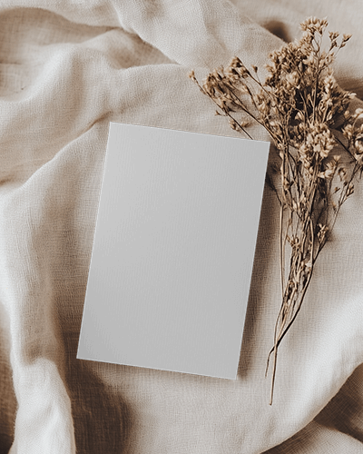 warm-neutral-greeting-card-mockup-dried-florals-and-textured-linen-for-a-cozy-minimalist-look