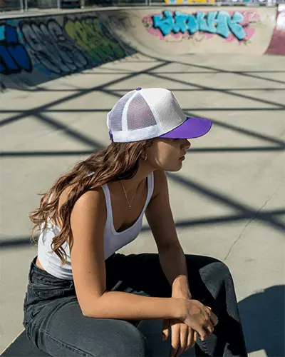 Trendy Mesh Blank Trucker Hat For Summer Streetwear And Active Lifestyle Looks