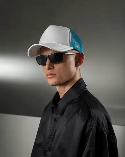 Stylish Trucker Hat Mockup For Custom Branded Headwear Promoting Modern Casual Look