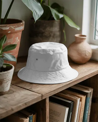Classic Bucket Hat Mockup For Fashion Brands And Accessories Design Presentation