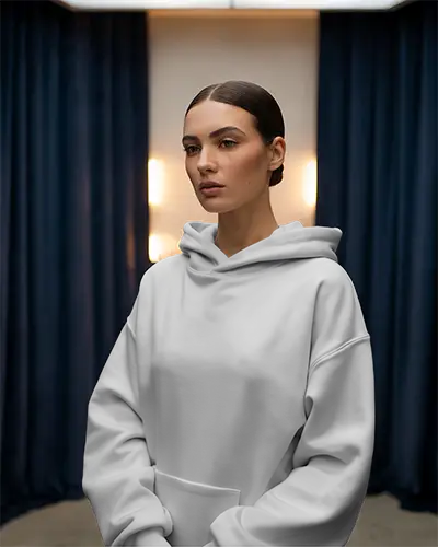 Soft Comfortable Hoodie Mockup With Relaxed Fit And Modern Minimalist Style For Branding