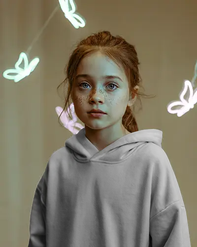 whimsical-neon-butterfly-hoodie-mockup-young-girl-freckled-face-soft-lighting-playful-ambience