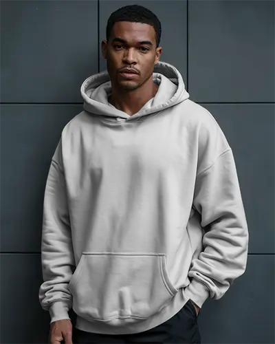 Premium Hoodie Mockup For Men With Comfortable Fit And Modern Streetwear Style Presentation