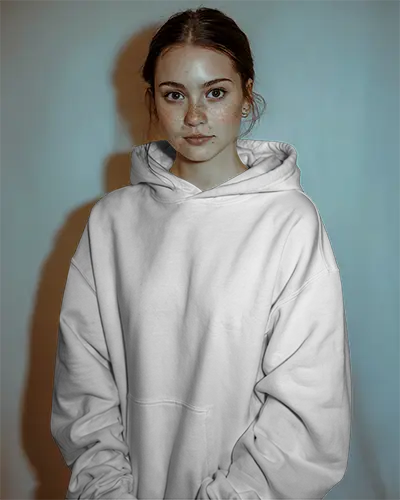 Cozy Loose Fit Hoodie Mockup For Custom Apparel Designs And Fashion Brand Promotion