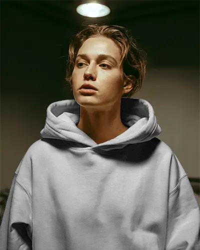 Premium Quality Oversized Hoodie Mockup Template For Modern Apparel Showcase