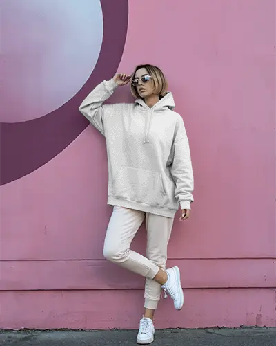 Trendy Relaxed Fit Hoodie Mockup With Pullover Design For Unisex Wardrobe And Everyday Comfort