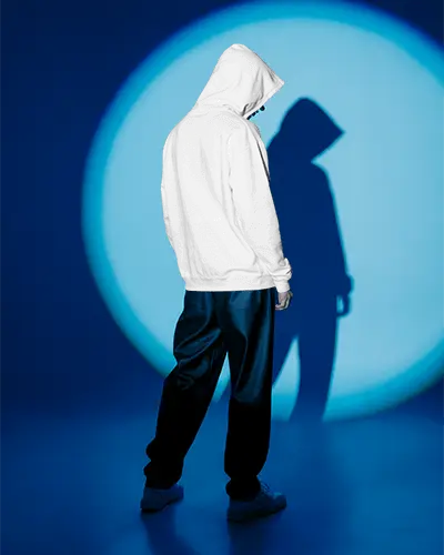 Casual Urban Style Hoodie Mockup For Streetwear Fashion Brand Promotions Online Use