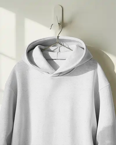 Relaxed Fit Hoodie Mockup On Hanger For Digital Print And Branding Showcase
