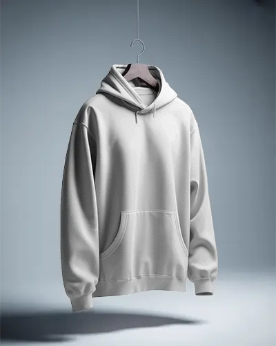 Cozy Oversized Hoodie Mockup Adjustable Drawstrings And Ribbed Cuffs For Everyday Style