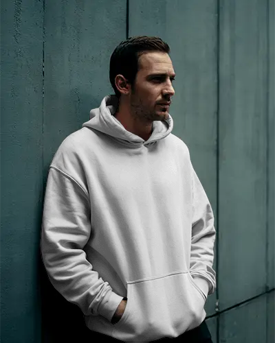 Stylish Modern Unisex Hoodie Mockup Relaxed Fit Perfect For Cool Weather And Layering Needs