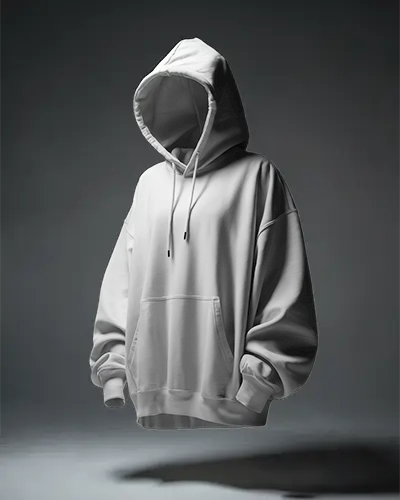 Floating Hoodie Mockup Minimal Studio Light Shadow Balance For Realistic Product Display