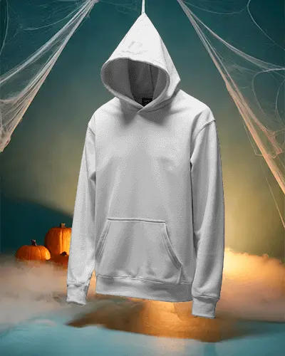 Spooky Halloween Hoodie Mockup For Seasonal Fashion Promotions And Spooky Themed Designs