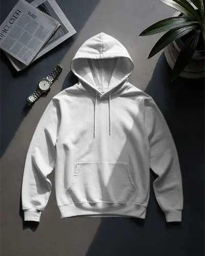 Premium Fabric Warm Relaxed Fit Hoodie Mockup  Men And Women Everyday Athleisure Wear