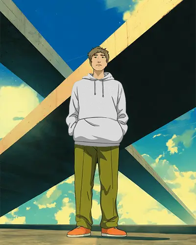 Casual Comfort Anime Hoodie Mockup With Relaxed Fit Perfect For Everyday Streetwear And Loungewear