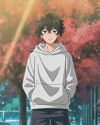 Versatile Stylish Anime Hoodie Mockup With Relaxed Fit Design Ideal For Chilly Days And Layering